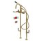 Aqua Vintage CCK8407DKL Freestanding Tub Faucet with Supply Line, Stop Valve, Brushed Brass CCK8407DKL - alternate 1